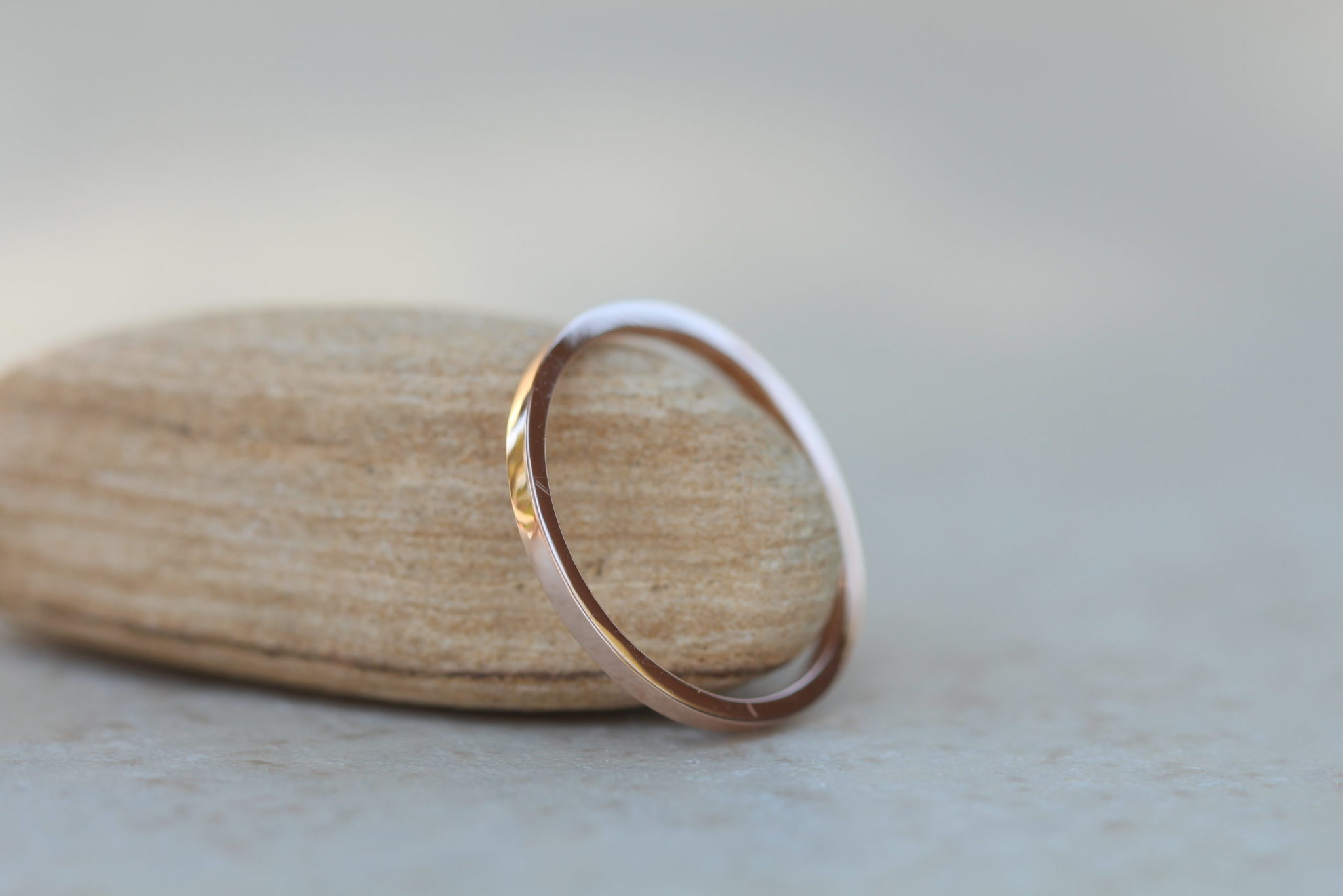 Custom Serina Collection wedding band with plain band and tungsten man's band - Image 5