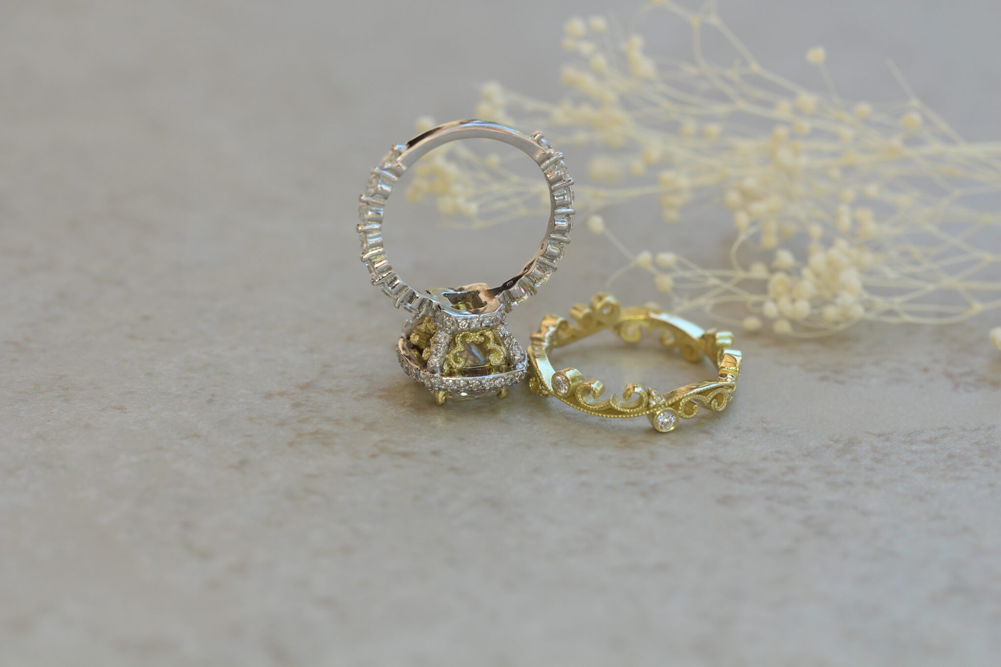 Custom Diamond Bridal Set - Image 2