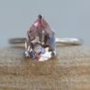 Genuine Pure Pink Morganite Gemstone Ring White Gold Platinum LS6422