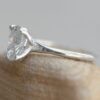 Last Minute Engagement Ring Solitaire with CZ and Silver LS6432