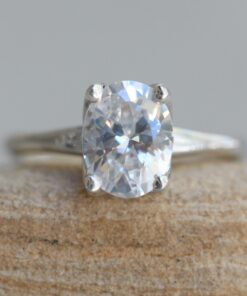 Solitaire CZ Engagement Ring in Silver for Last Minute Proposal LS6432
