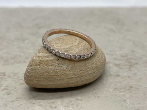 Custom Salt and Pepper and Moissanite Band - Image 4