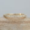 Four Prong Style Diamond Full Eternity Wedding Band Yellow Gold LS3751