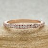 Round Cut Lab Diamond Classic Stacking Wedding Ring Rose Gold LS2073