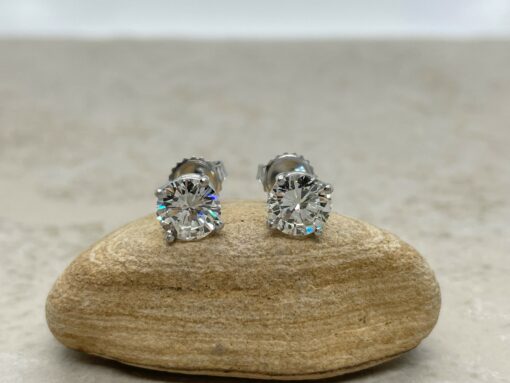 Custom Diamond Stud Earrings - Image 2