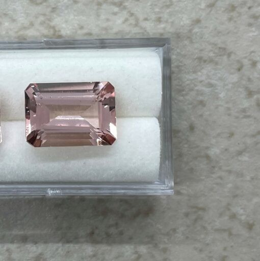 Switch aquamarine stone with emerald cut pure pink morganite gemstone - Image 5