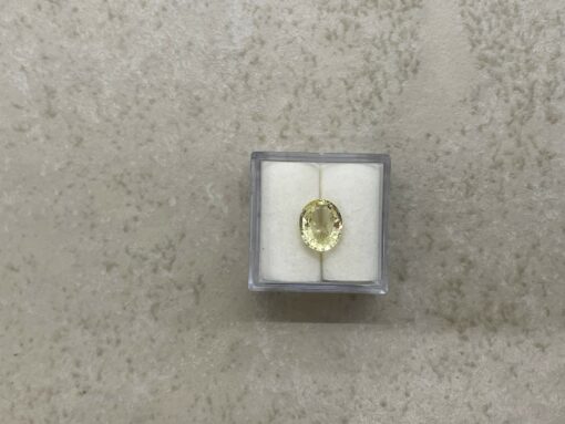 Custom Oval Canary Yellow Sapphire Solitaire Ring in 14k Yellow Gold - Image 9
