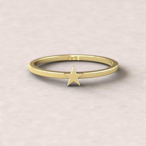 Constellation Astronomy Space Ring Star Symbol Gift Yellow Gold LS5277