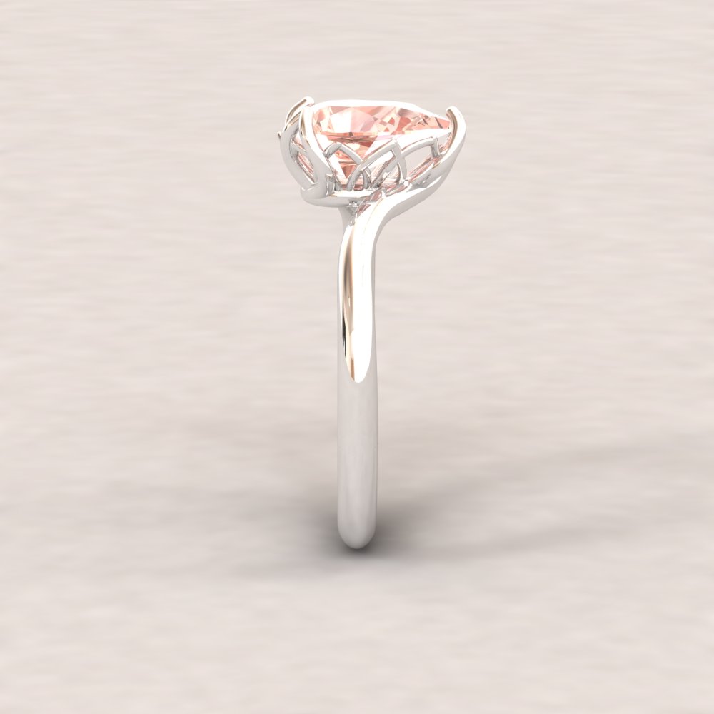 Custom GIA Certified Pear Cut Sapphire Ring - Image 10