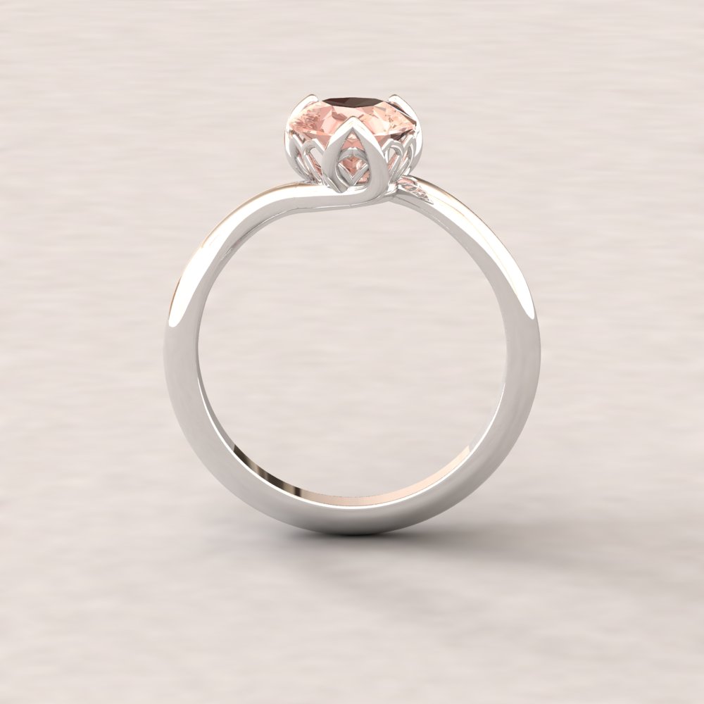 Custom GIA Certified Pear Cut Sapphire Ring - Image 11