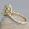 Morganite Engagement Ring Diamond Full Eternity 14k Yellow Gold LS6362