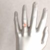 Morganite Engagement Ring Oval Cut Hand Shot 14k Yellow Gold LS6362