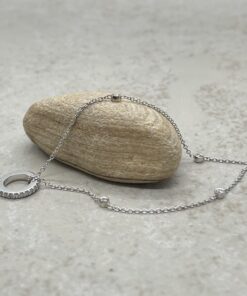 Classic Necklace Lab Organic Diamond Chain White Gold Platinum LS6630