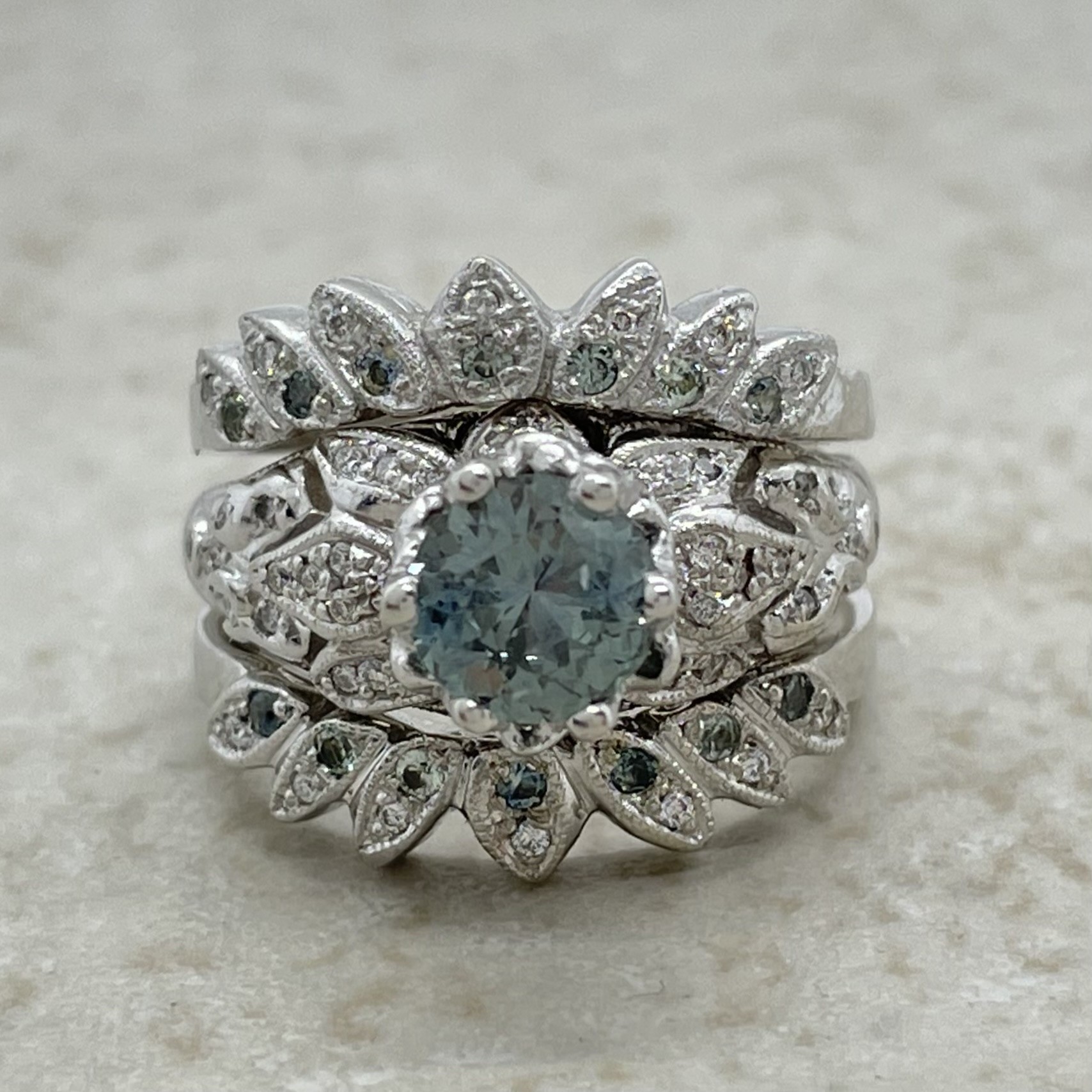 Update your Montana Sapphire Bridal Set - Image 2
