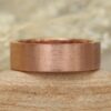 Wide Comfort Fit Handmade Man's Band Brushed Finish Rose Gold LS2055