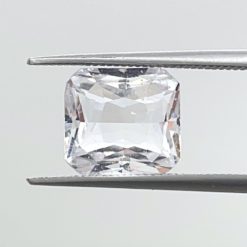 Genuine White Sapphire Radiant Cut GIA Certified Untreated LSG317