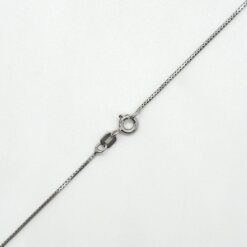 Anti-Tarnish .925 Silver Box Chain Rhodium Plated Spring Clasp LS7626