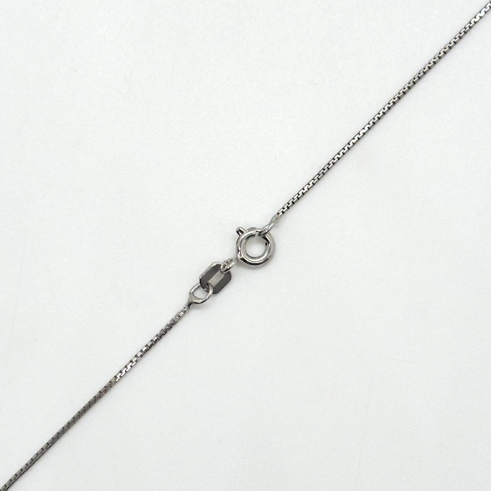 Anti-Tarnish .925 Silver Box Chain Rhodium Plated Spring Clasp LS7626