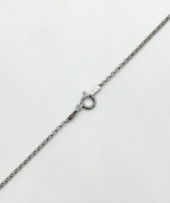 Genuine .925 Sterling Silver Rolo Chain Spring Clasp Long Short LS7624