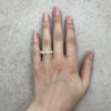 Ring Stack Round Cut Moissanite Band Diamond Halos Yellow Gold LS6846