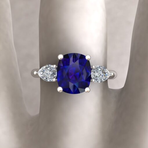 Custom ring setting for your cushion sapphire - Image 2