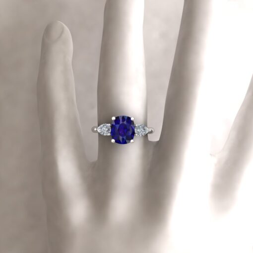 Custom ring setting for your cushion sapphire - Image 6