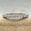 Vintage Art Deco Style Diamond Wedding Band White Gold Platinum LS6348