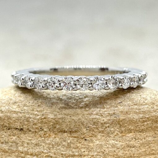 Vintage Art Deco Style Diamond Wedding Ring White Gold Platinum LS6348