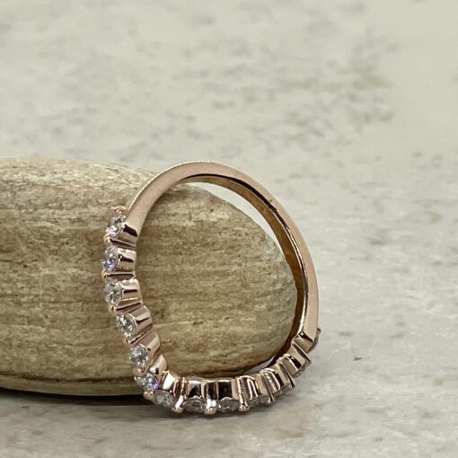 Custom contoured wedding band - Image 3