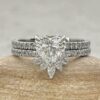 Diamond Engagement Ring Marquise Crown Band White Gold Platinum LS6971
