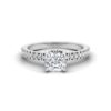 Square Cushion Cut Diamond Engagement Ring White Gold Platinum LS6943