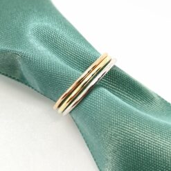 14k Rose Gold 1mm Wide Thin Stacking Band Super Cute Plain Ring LS6997