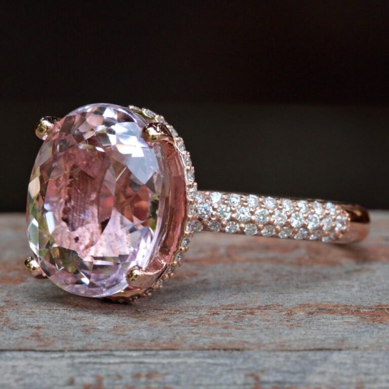 Morganite Naturelle 1.35 Carats - Rose/Orangé - Excellente Taille - Sans Inclusion Visible