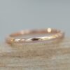 Rounded 2mm Plain Band Comfort Stacking Wedding Ring Rose Gold LS6303