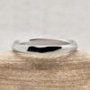 Plain Shiny 3mm Classic Mobius Wedding Ring White Gold Platinum LS5545