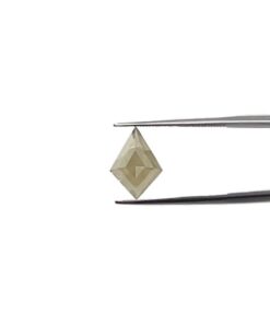 Natural Flat Back Kite Light Salt and Pepper Diamond Gemstone LSG1391