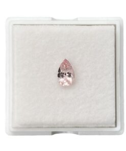 Organic Pear Cut Rare Rich Pure Pink Morganite Loose Gemstone LSG1388