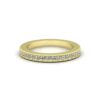 Lab Organic Diamond Wedding Ring Full Eternity Pave Yellow Gold LS7178