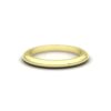 Minimalistic Thin Comfortable Stacking Wedding Band Yellow Gold LS7177