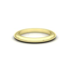 Minimalistic Thin Comfortable Stacking Wedding Band Yellow Gold LS7177