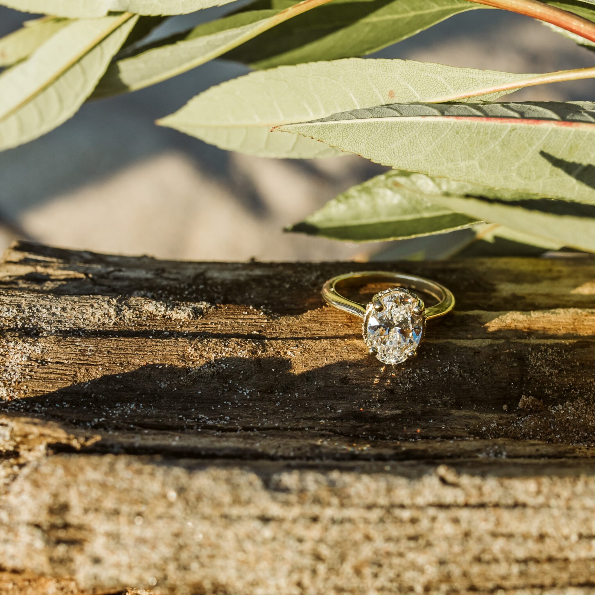 Oval Lab Diamond Engagement Ring from Laurie Sarah