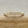 Dainty Tapered Diamond Wedding Band Stacking Ring Yellow Gold LS7201