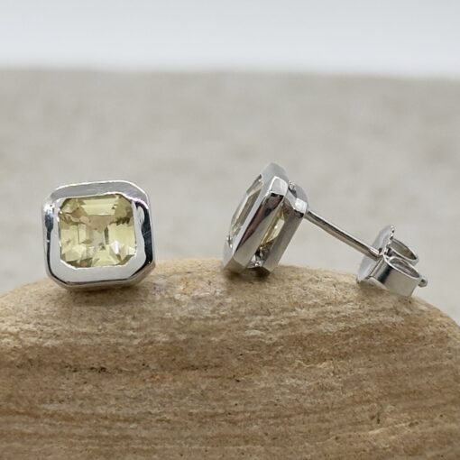 Custom Yellow Sapphire Necklace and Earrings to match her Engagement Ring - Image 3