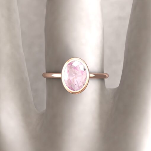 Custom Ring for your Engagement Ring Morganite - Image 2