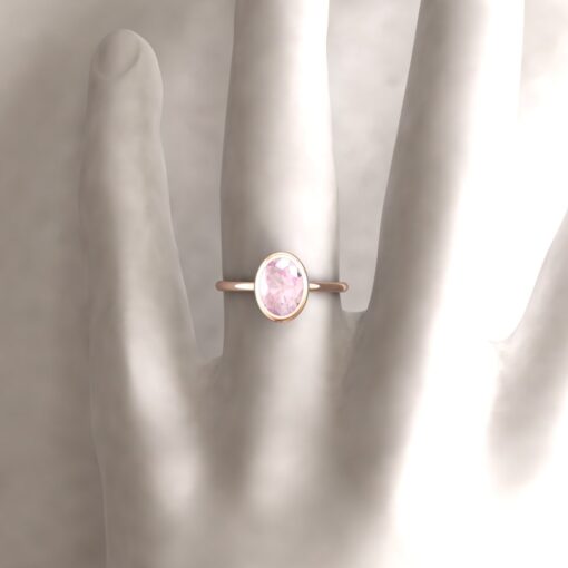 Custom Ring for your Engagement Ring Morganite - Image 3