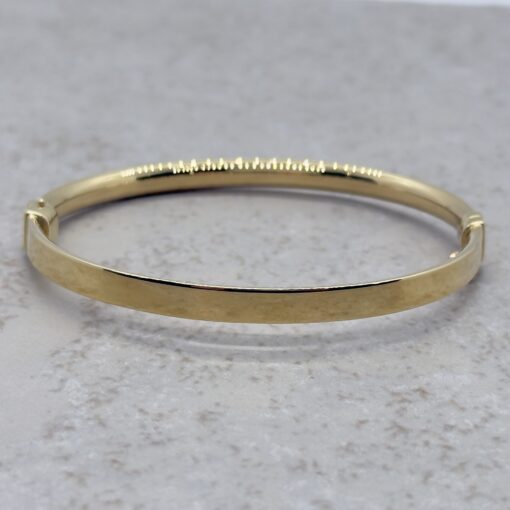 14k yellow gold bangle bracelet - Image 2