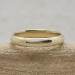 Shiny Comfortable Simplistic Stacking Wedding Ring Yellow Gold LS7266