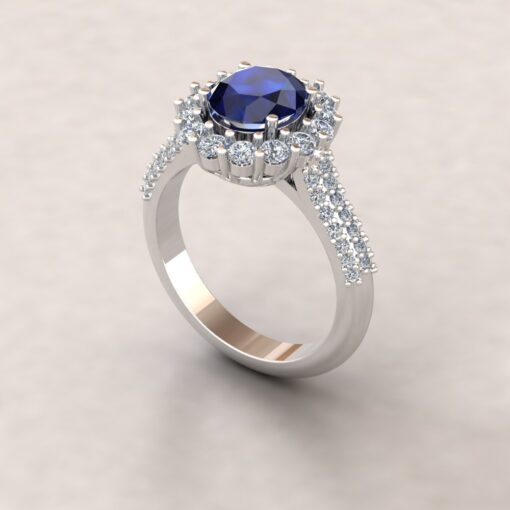 Custom Rings for your Blue Sapphire and Diamonds - Image 4