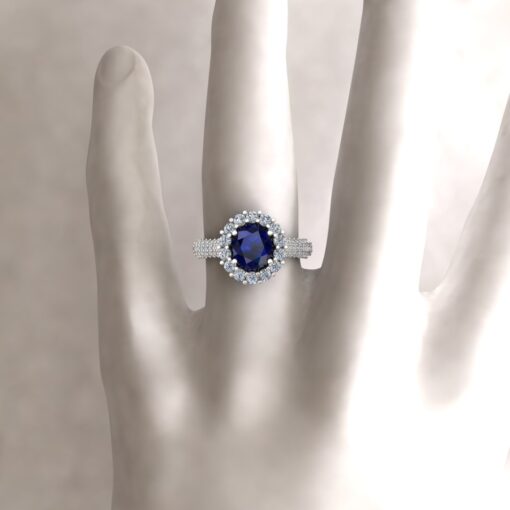 Custom Rings for your Blue Sapphire and Diamonds - Image 2