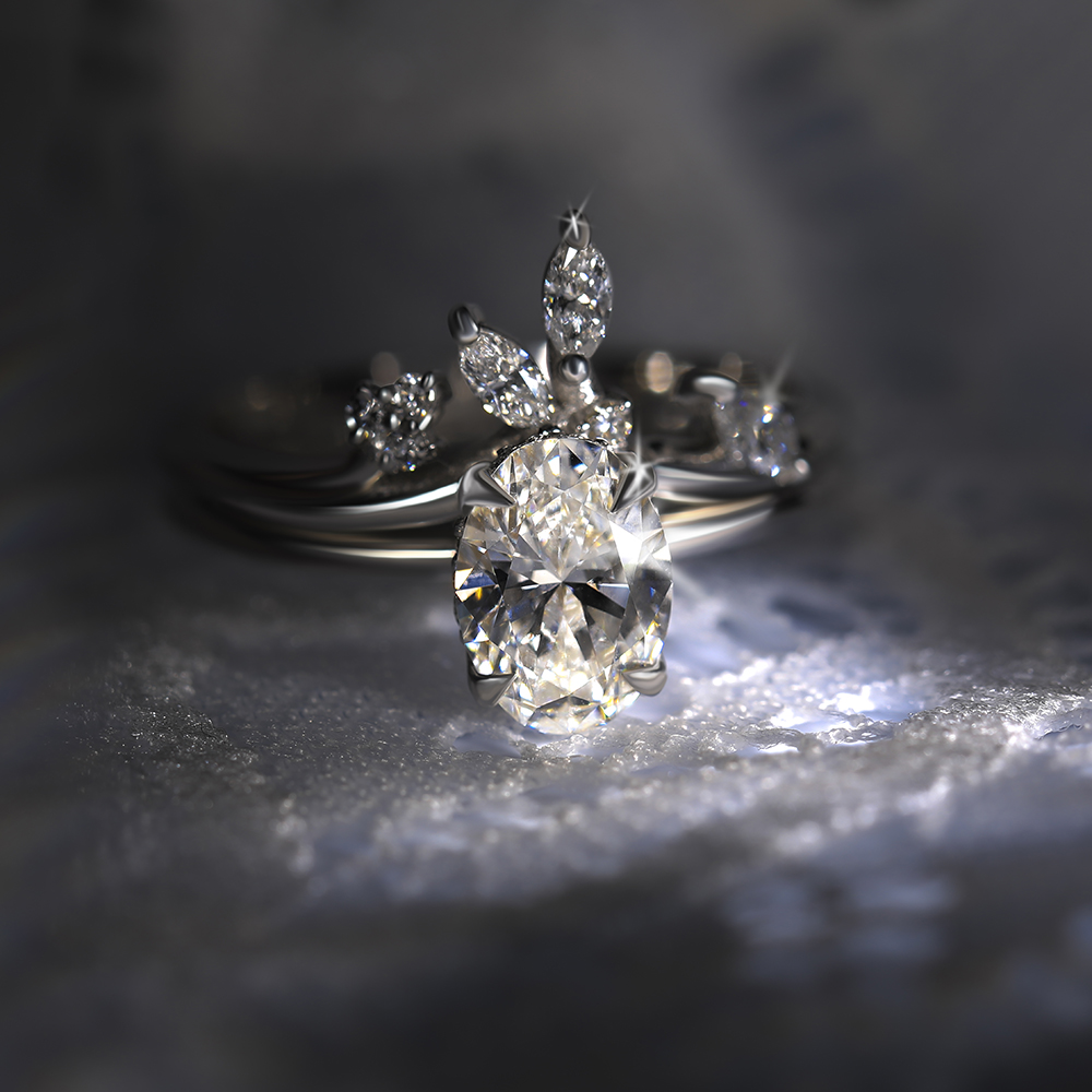 Lab Diamond Bridal Sets by Laurie Sarah
